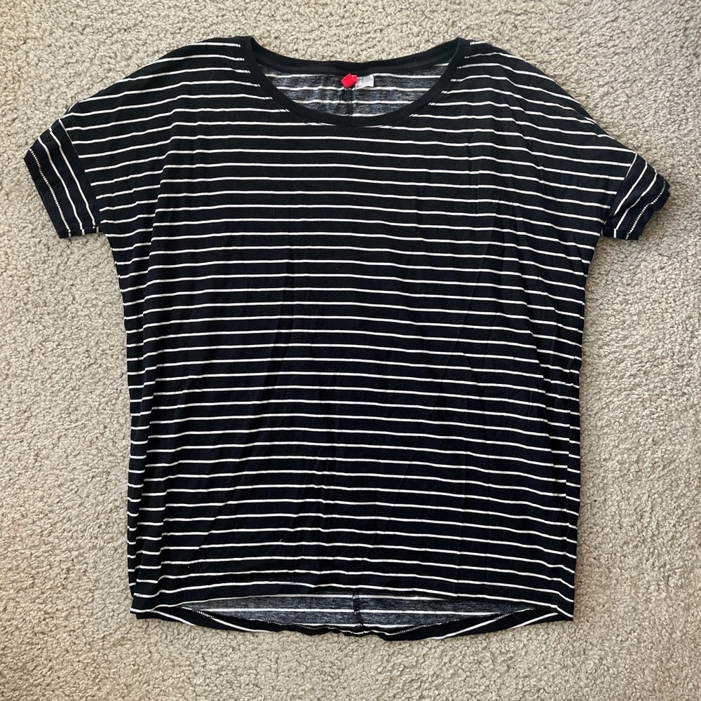 Oversize striped tee shirt